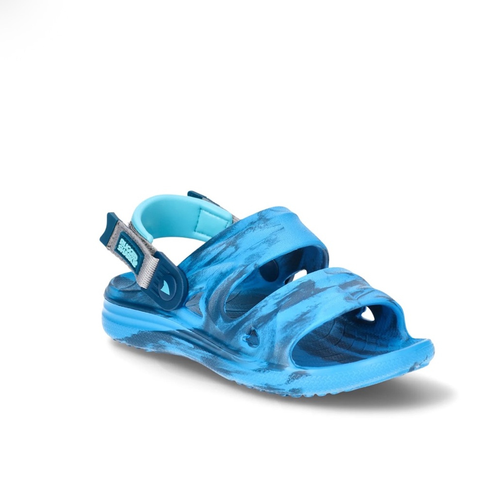 New Rugged Shark Little & Big Kids Adventure Trail Sandals Blue Color